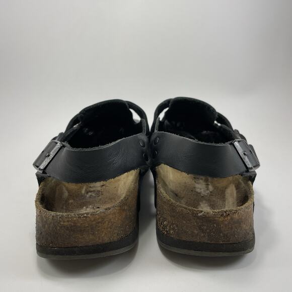 Birkenstock Tokio Super Grip Clog Mens Size 43 US 10-10.5 Narrow Black Leather - Picture 4 of 11